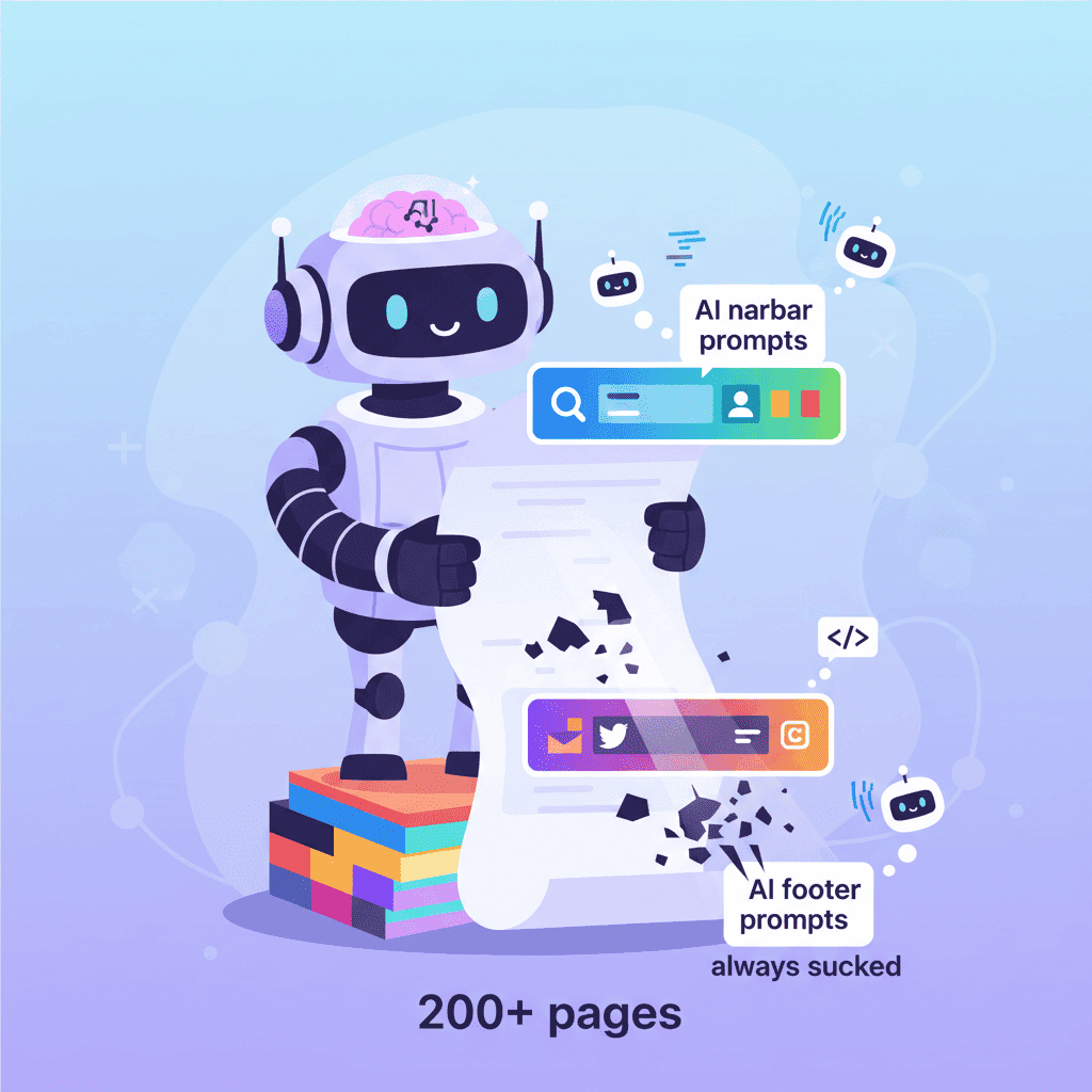 AI Navbar & Footer Prompts: 40+ Templates - Featured Image