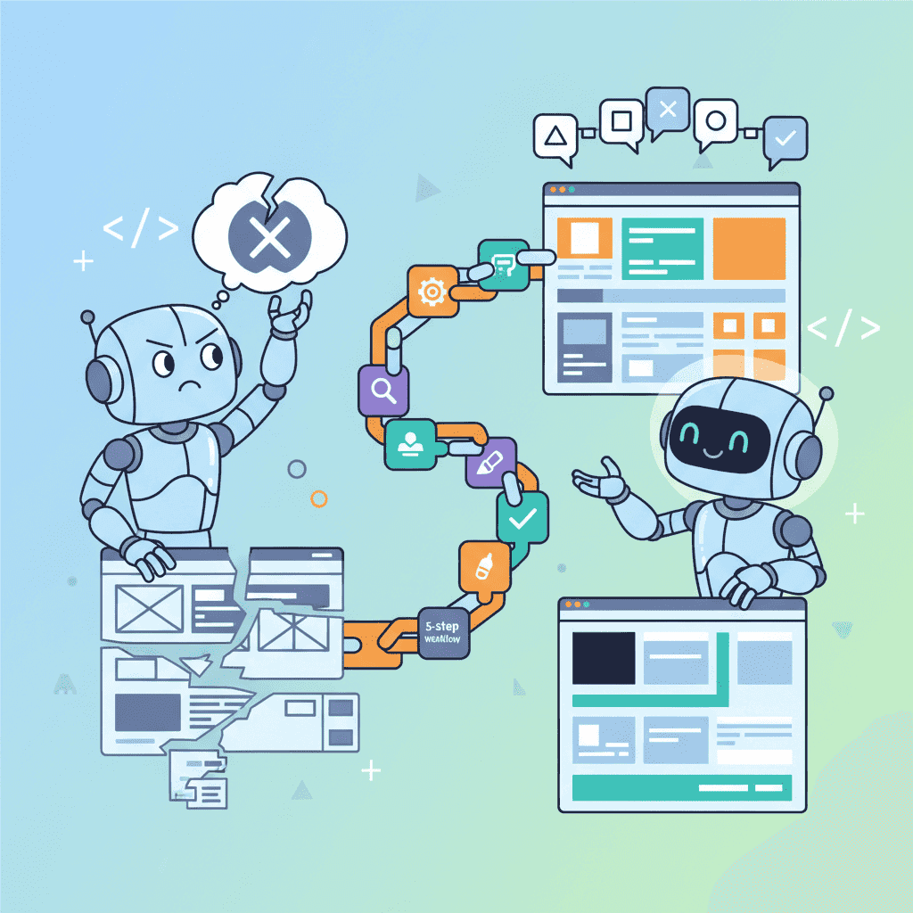 Prompt Chaining for UI: Build Complex Pages Step-by-Step - Featured Image