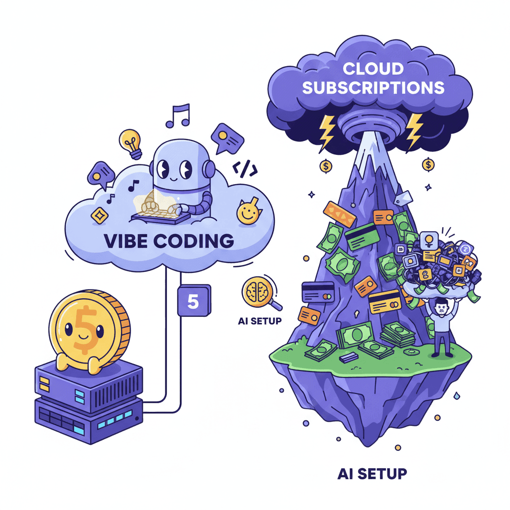 Self-Host Vibe Coding on a $5 VPS (Full Setup) - Featured Image